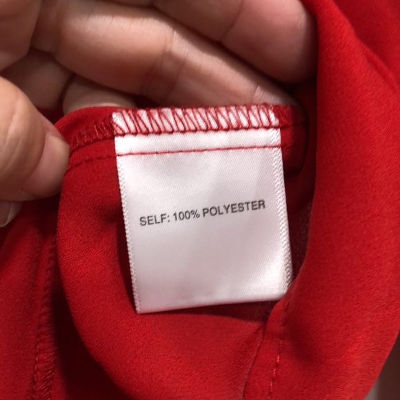 Worn once! - ROSE + OLIVE Pleat Front V-Neck Blouse - Picture 4 of 8